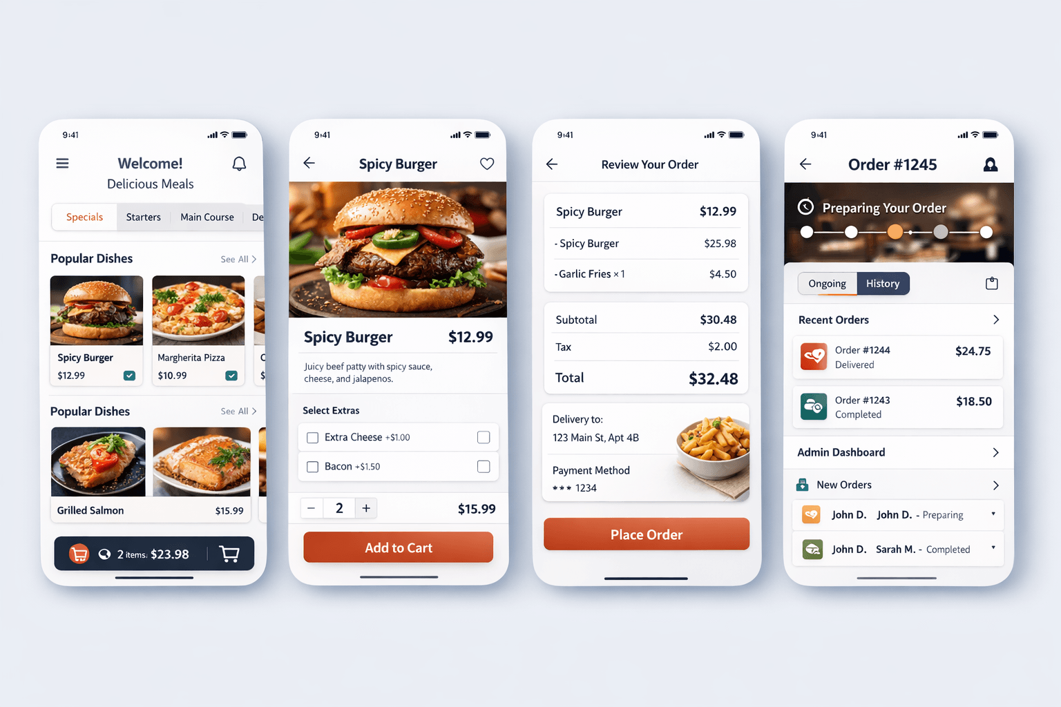 Restaurant Ordering App
