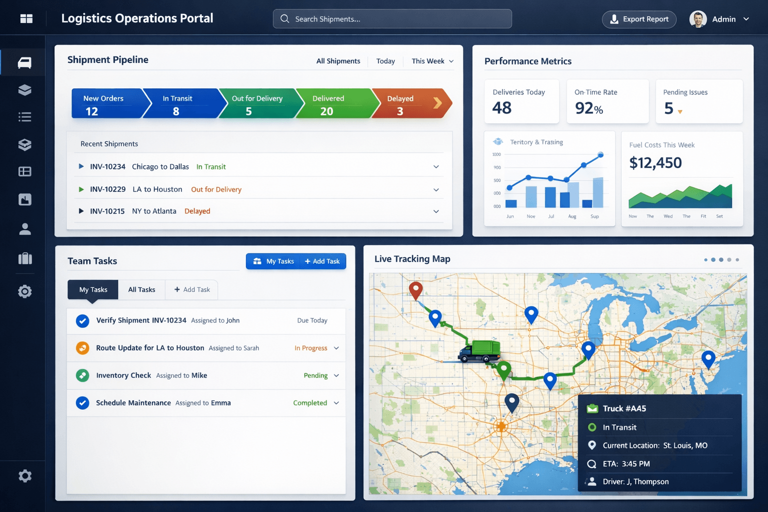 Logistics Operations Portal