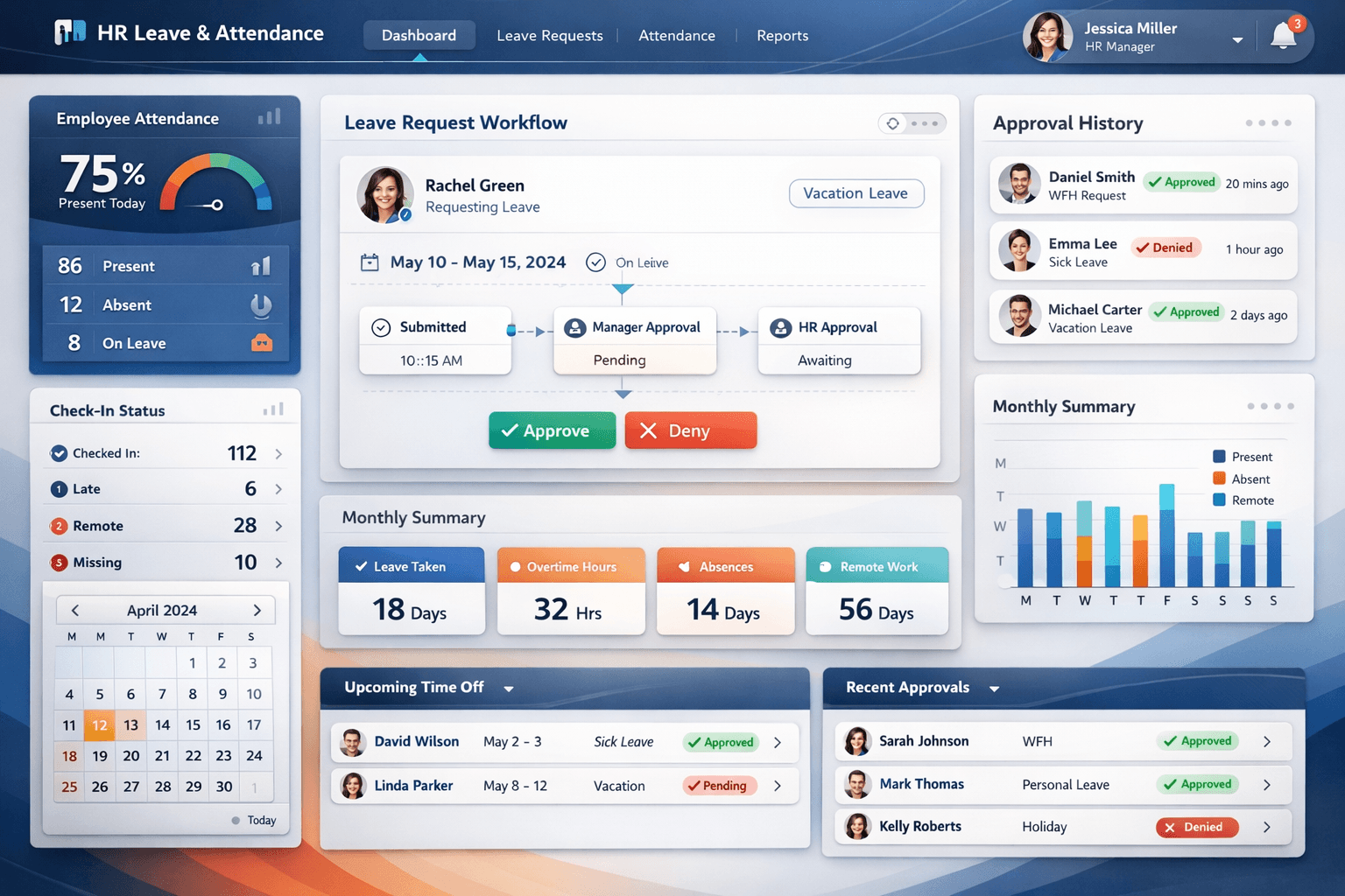 HR Leave and Attendance Platform